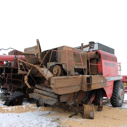 Used Massey Ferguson 8590 Combine parts.