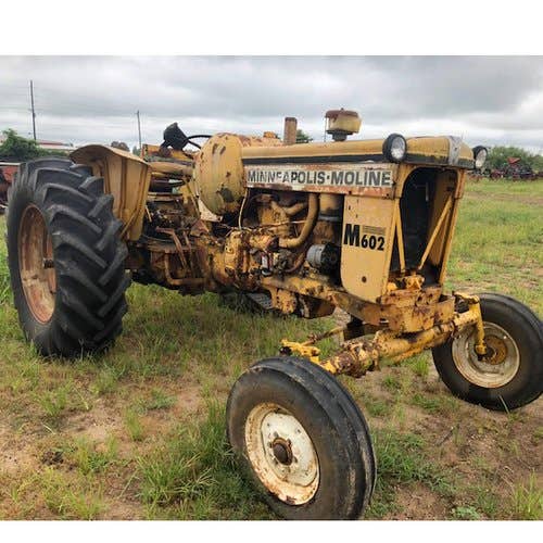 Used Minneapolis Moline M602 Tractor parts.