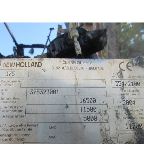 2004 Used New Holland FX50 Harvester parts.