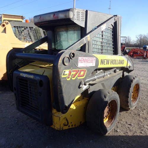 Used New Holland L170 Skid Steer Loader parts.