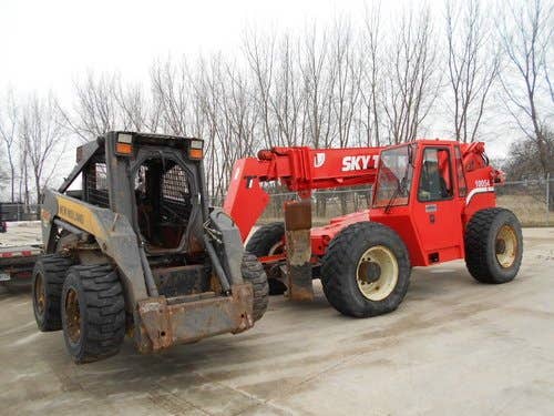 Used New Holland L185 Skid Steer Loader parts.