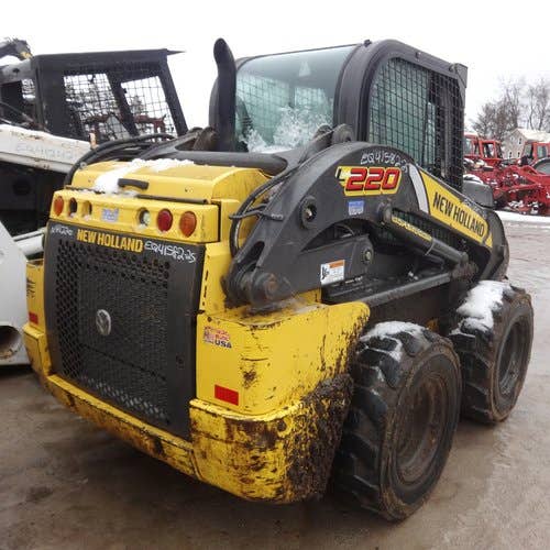 Used New Holland L220 Skid Steer Loader parts.