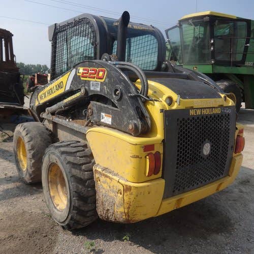 Used New Holland l220 Skid Steer Loader parts.