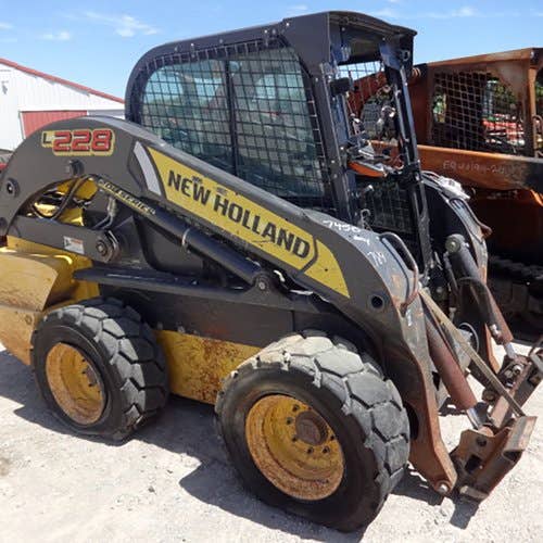 Used New Holland L228 Skid Steer Loader parts.