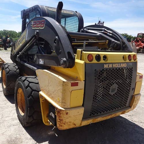 Used New Holland L228 Skid Steer Loader parts.
