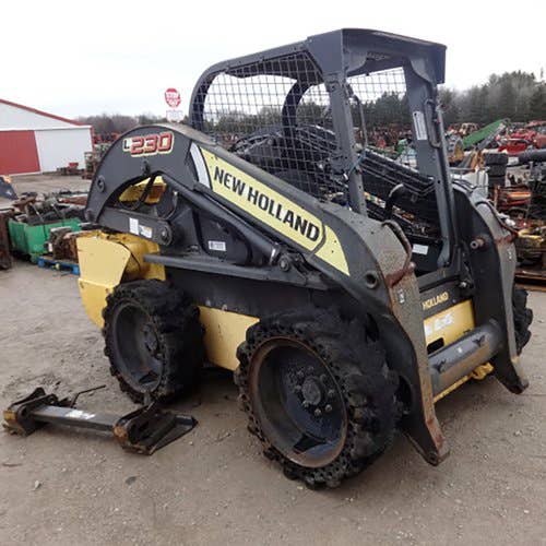 Used New Holland L230 Skid Steer Loader parts.