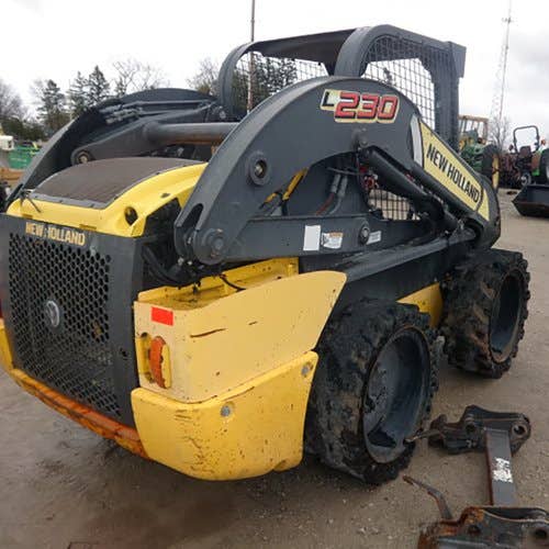 Used New Holland L230 Skid Steer Loader parts.