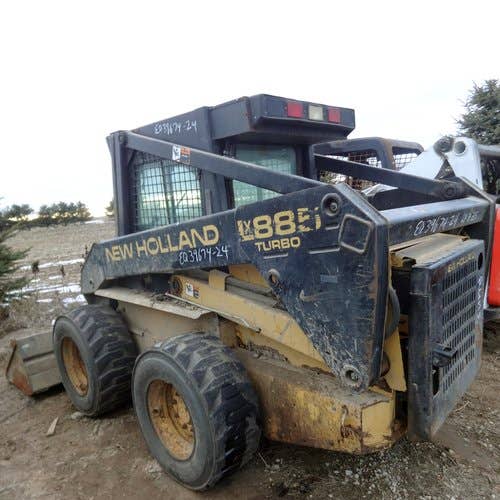 Used New Holland LX885 Skid Steer Loader parts.