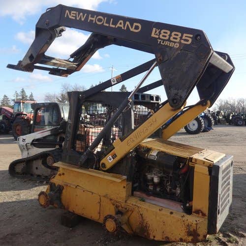 Used New Holland LX885 Skid Steer Loader parts.
