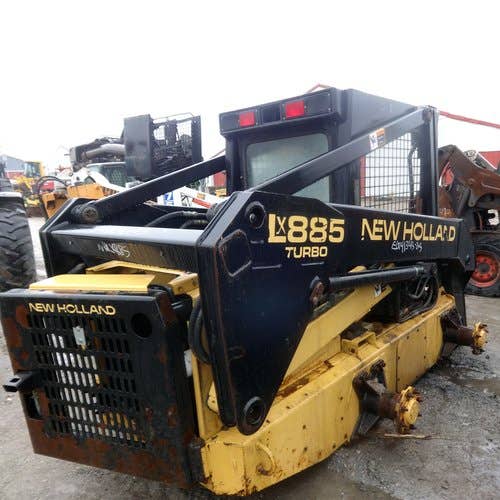 Used New Holland LX885 Skid Steer Loader parts.