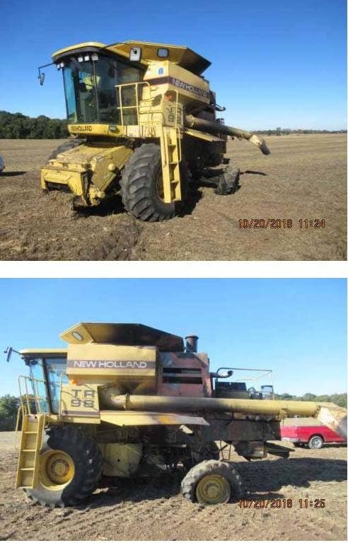 1999 Used New Holland TR98 Combine parts.