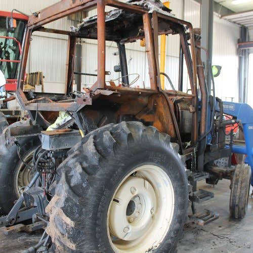 2002 Used New Holland TS110 Tractor parts.