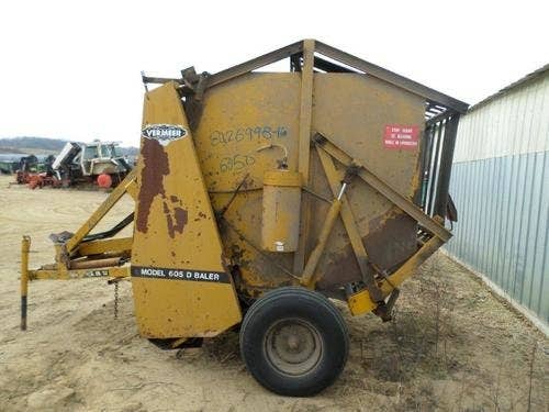 Used Vermeer 605D Baler parts.