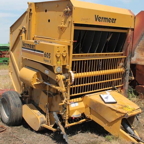 Used Vermeer 605J Baler parts.