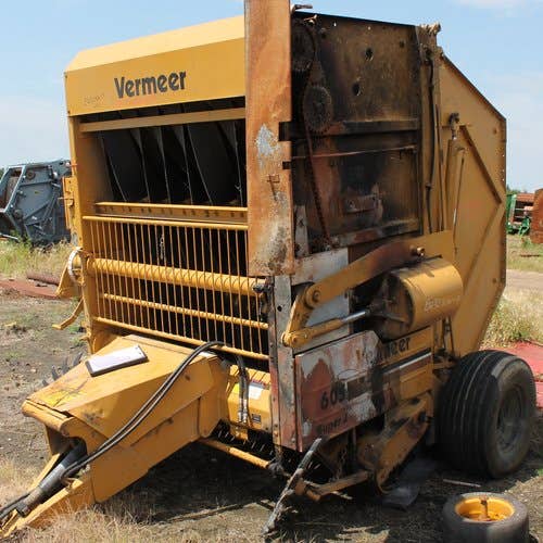 Used Vermeer 605J Baler parts.