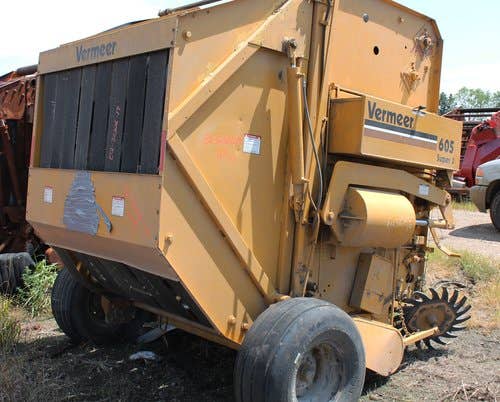 Used Vermeer 605J Baler parts.