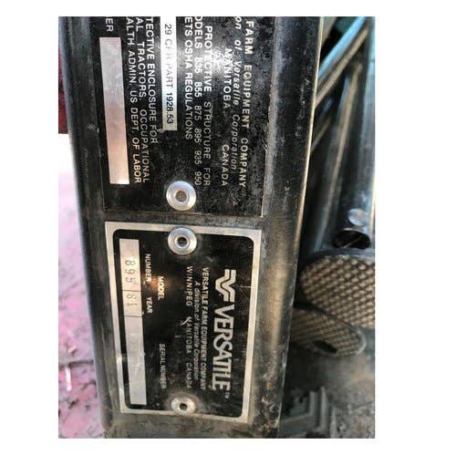 1981 Used Versatile 895 Tractor parts.