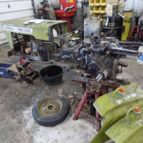 Used Yanmar ym1500 Tractor parts.