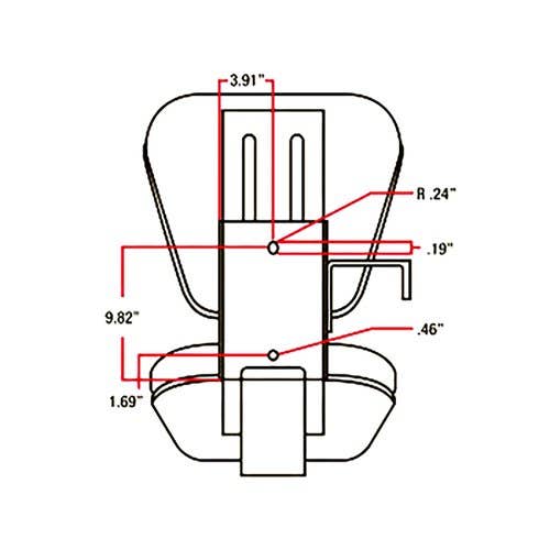 134709 | Seat Assembly with Suspension and Cushions - Yellow | Vinyl |  | 5000SC