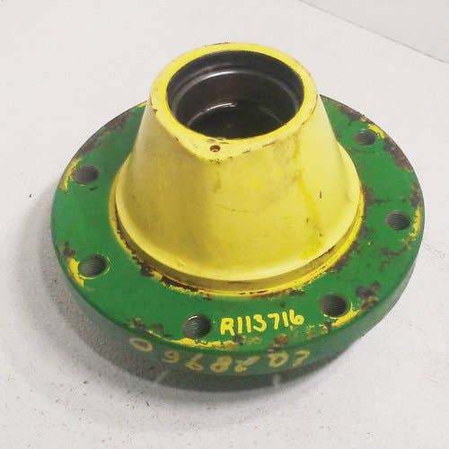 Used Wheel Hub - 8 Bolt fits John Deere 4555 4560 4650 4755 4760 4850 4955 4960 7630 7720 7820 8100 8110 8120 8130 8200 8210 8220 8300 8400 R113716