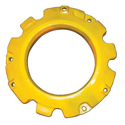 123282 | Wheel Weight - Rear | 500 lbs. | John Deere 4055 4255 4455 4555 4560 4755 4760 4955 4960 6110M 6120M 6120R 6130M 6130R 6140J 6140M 6140R 6145M 6145R 6150M 6150R 6155J 6155M 6155R 6165J 6170M |  | R109072 | R207782 | R111012 | R92538 | R167152