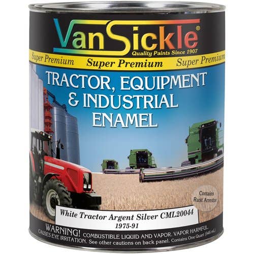 108394 | White Metallic Argent Silver Tractor Paint | Quart |