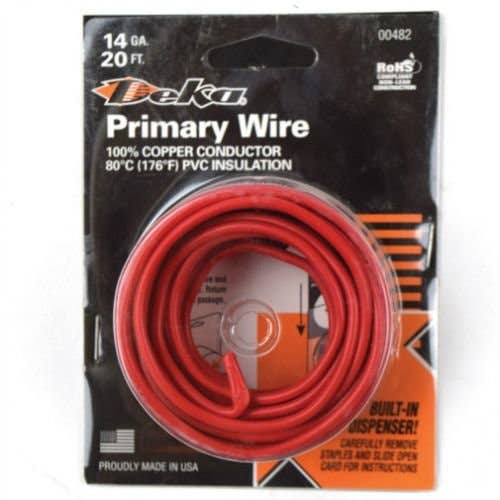 154946 | Wire | Primary | 14 Gauge | 20' | Red |
