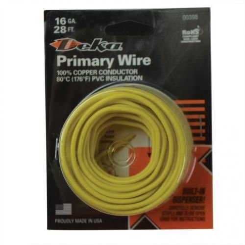 154937 | Wire Primary 16 Gauge 28' Yellow |