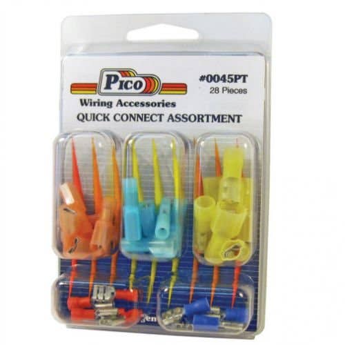 Wiring Quick Connector Kit - 28 Piece fits Wiring, Relays, Switches Terminals 