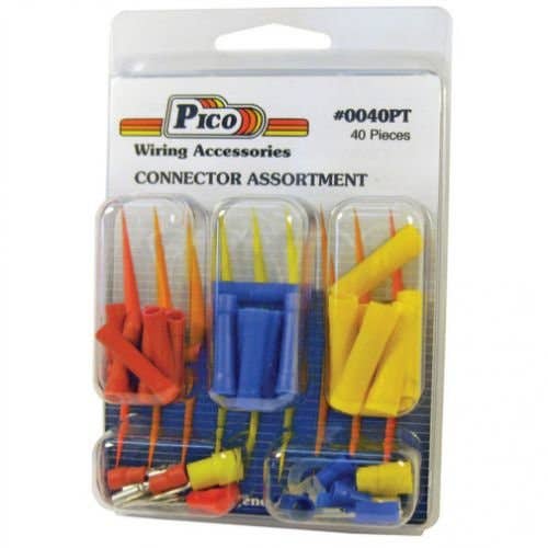 Wiring Terminal and Butt Connector Kit 22-16 16-14 & 12-10 AWG 40 Piece fits Wiring, Relays, Switches Terminals Wiring Terminal and Butt Connector Kit 22-16 16-14 & 12-10 AWG 40 Piece fits Wiring, Relays, Switches Terminals