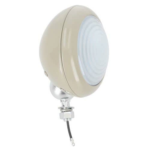184015 | Work Light Assembly - 6V | Round | On Off Switch | Frosted with Rings Glass | Restoration Quality | Ford NAA 8N |  | 8N15500L