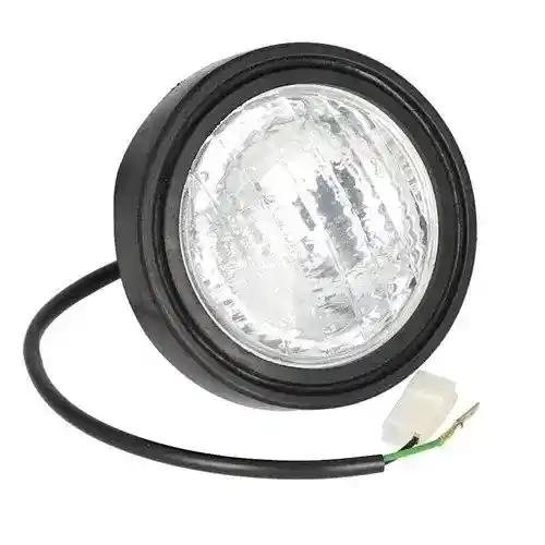 Headlight Assembly - 12V Halogen Round fits John Deere 2040 3020 4000 4020 AT13381 fits Case A32536 fits International 388945R91