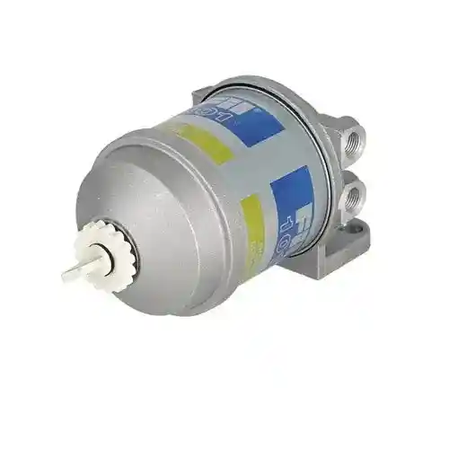 Diesel Fuel Filter Assembly - CAV type Metal Bowl with drain 1/2" Ports fits International 3043645R91 fits Massey Ferguson 135 165 175 3597838M91