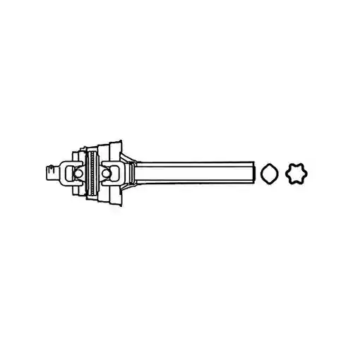 Tractor Half CV Driveline 1 fits Vermeer 604K 604M 605K 605M 111741013 510506356