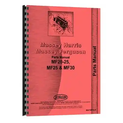 Parts Manual fits Massey Ferguson 20 25 30 20 30