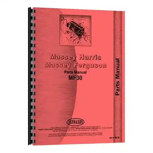 Parts Manual fits Massey Ferguson 30 30