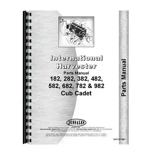 Parts Manual fits Cub Cadet 582