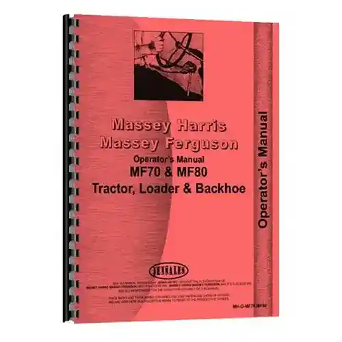 Operator's Manual fits Massey Ferguson 70 80 70 80