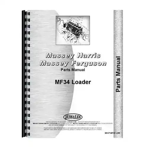 Parts Manual fits Massey Ferguson 34A