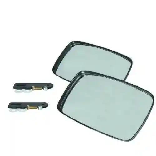 Mirror Assembly with Brackets - 2 Mirrors fits John Deere 200CX 210 300 300X 410 420 430 210 300 420 430 460 fits New Holland 240TL 250TL 260TL 270TL