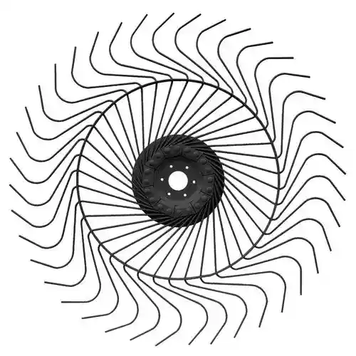 Rake Wheel - LH fits John Deere AE57870 fits New Holland 86729949 fits Tonutti RTP8 RTP10 T13 V10 V16 P20BG004 fits Gehl P20BG004 fits H+S P20BG091