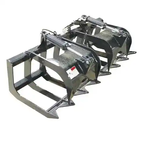 Stout - Skid Steer Brush Grapple 66" Width High Strength fits John Deere fits New Holland fits Case fits International fits Massey Ferguson