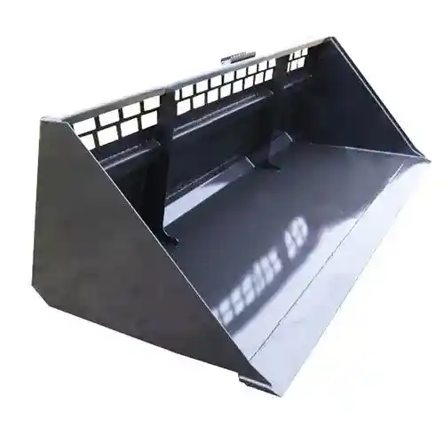 Stout - Skid Steer Snow Bucket 96" Wide High Back with Mesh Single Cutting Edge fits John Deere fits New Holland fits Case fits International