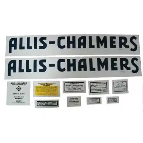 Decal Set RC Blue Mylar fits Allis Chalmers RC
