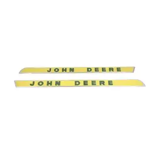 Emblem Set Side Molding - Raised Letters fits John Deere 1010 1020 2010 2020 2510 2520 3010 3020 4000 4010 4020 4320 4520 4620 5010 5020 7020 AR28048