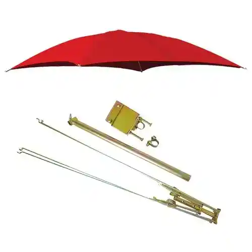 Tractor Umbrella Assy for ROPS Mounts 54" 10 oz. Duck Canvas - Red