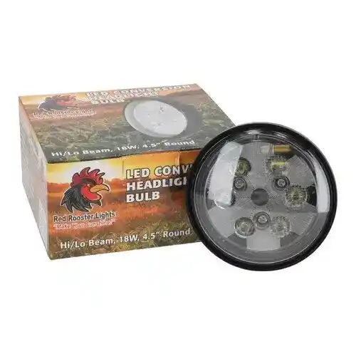 Red Rooster® LED Conversion Headlight Bulb - Hi/Lo Beam 18W 4.5" Round fits John Deere 3020 4020 4230 AR48723 fits International 390756R91