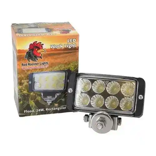 Red Rooster® LED Work Light - 24W Rectangular Flood Beam