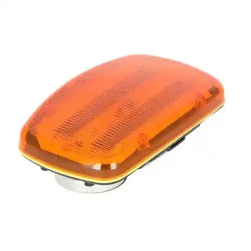 LED Safety Light - Amber Lens 4" x 6" Magnetic Base Battery Operated