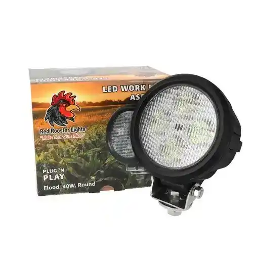 Red Rooster® LED Work Light Assembly- Round Flood Beam